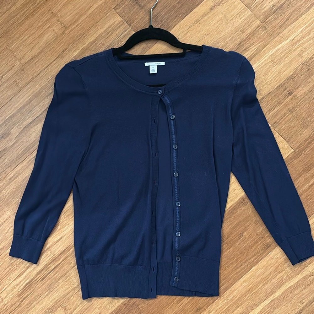 Blue cardigan